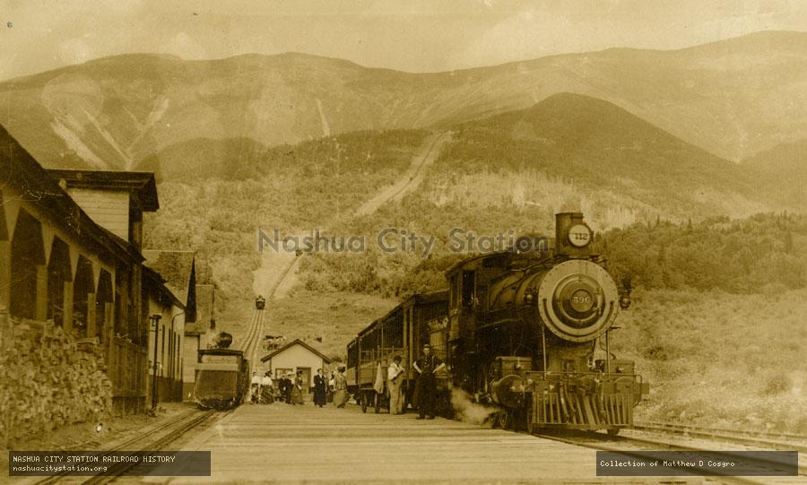Postcard: The Base Station, Mt. Washington Railway, White Mountains, New Hampshire